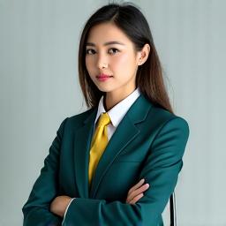 필드 위에서 자신감 있는 표정을 짓고 있는 골프 선수 박세리