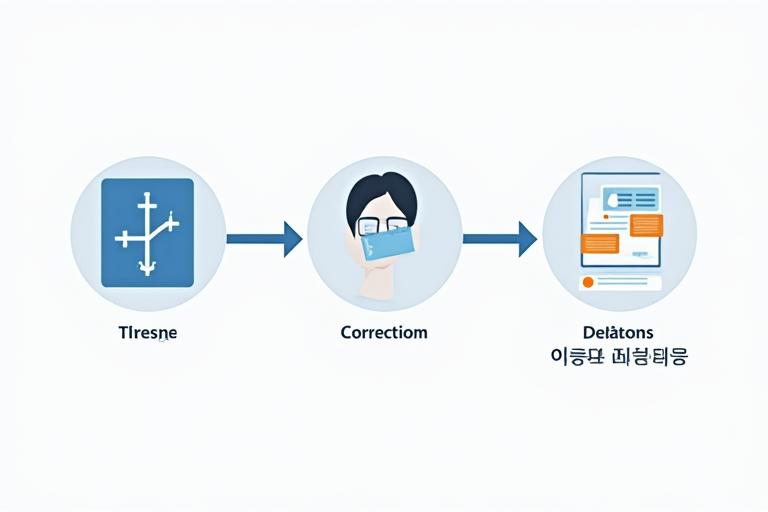 정보주체의 권리 행사 절차 플로우차트